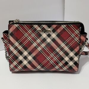Steve Madden Crossbody Bag in Red, Cream, and Black
